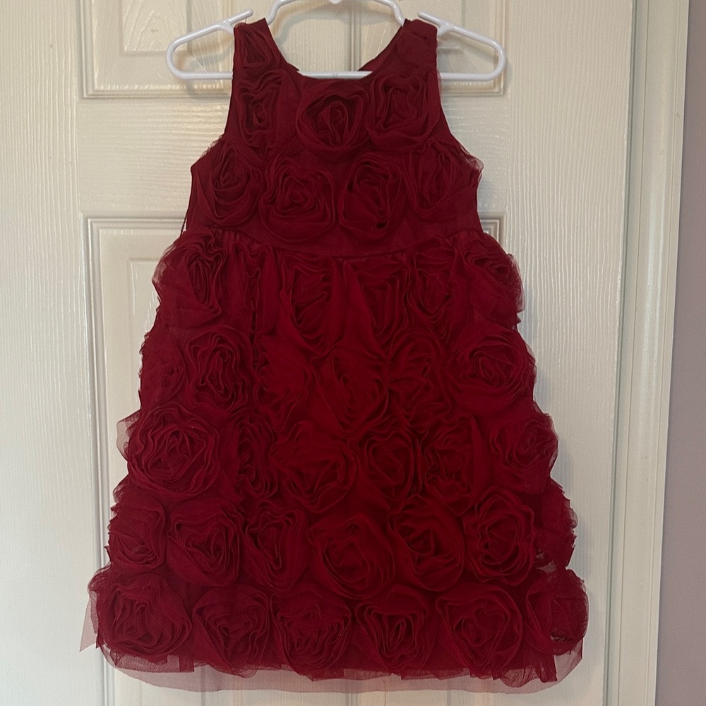 GAP Rosette Red Kids Formal Dress